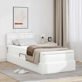 vidaXL Aufbewahrungsbett 100 x 200 cm Weiß
