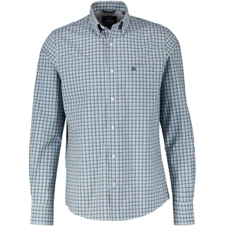Lerros Langarmhemd kariert - Sky Blue - 6XL