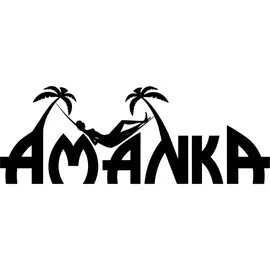 AMANKA Gartentisch 180 x 70 x 74 cm Weiß