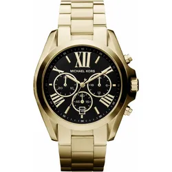 Chronograph MICHAEL KORS "BRADSHAW", gold (goldfarben), Armbanduhren, Damen, Quarzuhr, Armbanduhr, Damenuhr, Herrenuhr, Edelstahlarmband