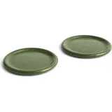 Hay Teller Set Barro Ø Ø24 cm, grün (2er-Set)