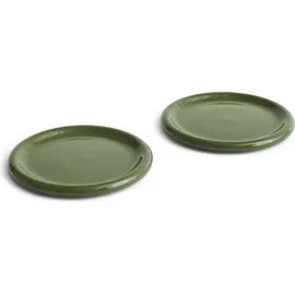 Hay Teller Set Barro Ø Ø24 cm, grün (2er-Set)