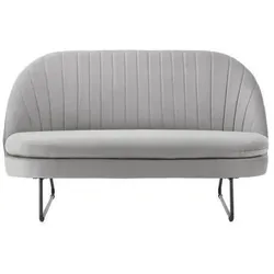 Sofa Luigi Hellgrau Samt