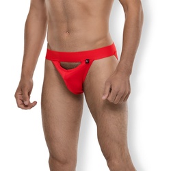 Jock Strap mit Cut-Out, rot, M/L