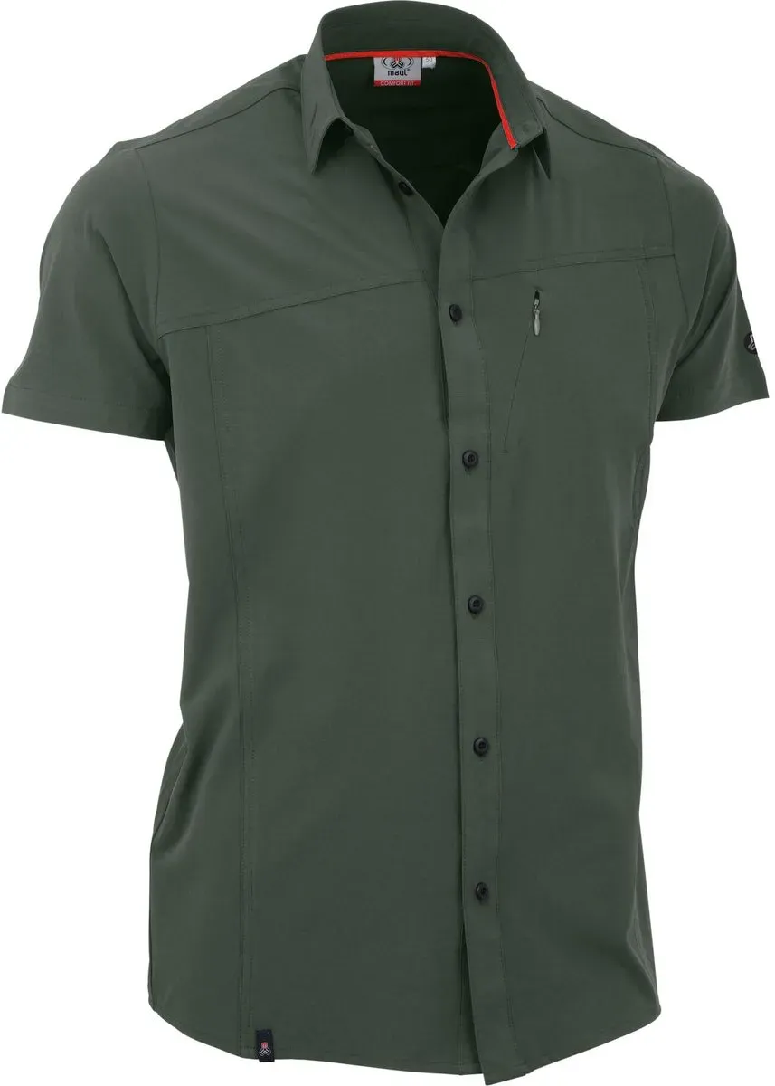 MAUL Sport Salwand - 1/2 Hemd elast.uni forest green (60) 54