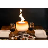 QFlame Feuerschale Set Table Stainless Steel ø 20 cm