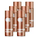 COSMOS LAC Sprühlack Sprühdose - 400ml - Sprühfarbe für den DIY-Bereich, geeignet für alle Oberflächen - Lackspray (6, Kupfer)