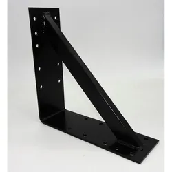Stahl Winkel 300x300x100mm schwarz verstärkt Schwerlast Träger Schienenkonsole