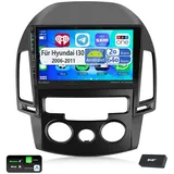 ESSGOO DAB+ Für Hyundai I30 2006-11 9" Android 14 Autoradio Carplay GPS Navi Autoradio (Digitalradio (DAB), 4+64GB(optional), RDS, AM, FM, Carplay Android Auto Bluetooth EQ USB GPS Navi WIFI Touchscreen) schwarz