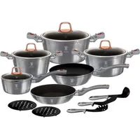 Berlinger Haus Moonlight Topf-Set 11-tlg. 4 x Kochtopf +