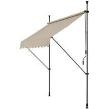 pro.tec Klemmmarkise Stem 200 x 120 cm sandfarben