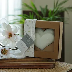Kerze Herz in Geschenkverpackung - zur Hochzeit, Muttertag, Valentinstag - 2-Doc...