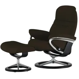Stressless Relaxsessel Leder 79 x 103 x 73 cm Braun mit Hocker