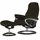 Stressless Relaxsessel Leder 79 x 103 x 73 cm Braun mit Hocker