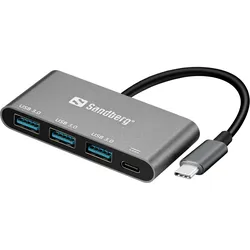 SANDBERG USB-C to 3 x USB 3.0 Converter - USB-Adapter