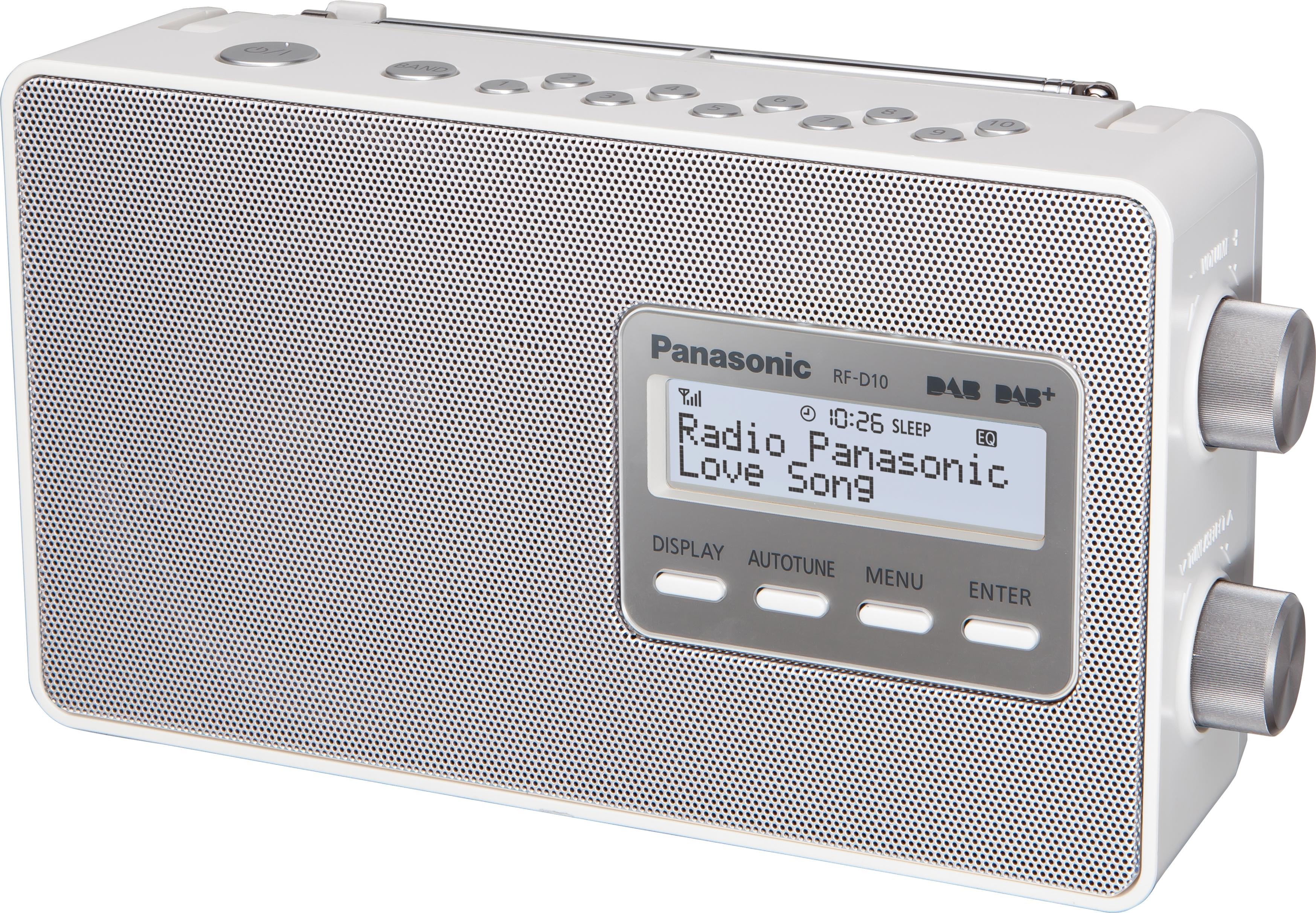 Panasonic RF-D10EG (DAB+, FM), Radio, Weiss