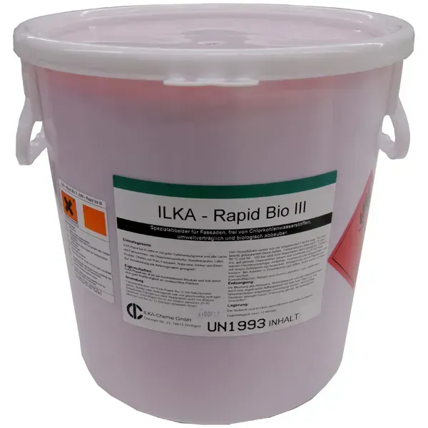 Lackentferner für Fassaden ILKA Rapid bio pastös III 30 kg Spezialfarbabbeizer für Fassaden