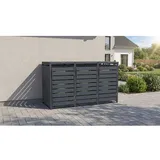 Weka Mülltonnenbox Gary 189,5 x 80 x 116 cm grau