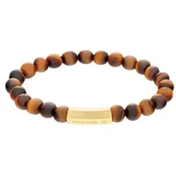 Tommy Hilfiger für Herren. 2790582 Armbänder (OSFA), Braun, Lässig, Rostfreier Stahl