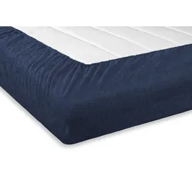Setex Bettlaken Feinbiber 90 x 200 cm blau