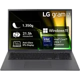 LG gram 17" 2024 Ultra 7 155H 32 GB RAM 2 TB SSD Grau 17Z90S-G.AD7CG