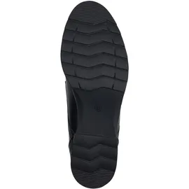 Marco Tozzi Damen Stiefeletten zum Schnüren mit Blockabsatz mit Reißverschluss, Schwarz 40