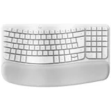 Logitech Wave Keys for Mac, Grauweiß, Logi Bolt, USB/Bluetooth, DE (920-012404)