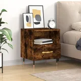 vidaXL Nachtschrank Räuchereiche 40 x 35 x 47,5 cm Braun