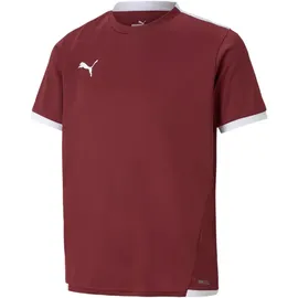 Puma teamLIGA Trikot Kinder 09 cordovan/white 164