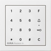 Gira 2605112 Gira Keyless In Codetastatur Flächenschalter Reinweiß