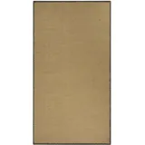 PAD Teppich PAD "MOSS", grau, B:170cm H:6mm L:200cm, Jute, Wolle, Teppiche, Teppich, Juteteppich, handgewebt, Uni Farben, farbige Umrandung, Wohnzimmer