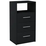 matkam Kommode 3so 40 x 75 x 35 cm Schwarz