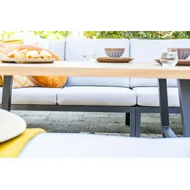 Garden Impressions Elati Loungeset carbon black/valley sand/light teaklook