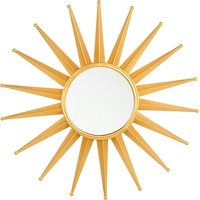 Beliani Spiegel Sonnenstrahlen rund gold Perelli