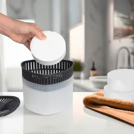 Wenko Entfeuchter Mod. Prisma Nachfüller Vanille, 4 x 500g, passend für Raumentfeuchter Prisma - Weiß - HT 4x10 cm