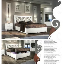 vaccari cav giovanni Doppelbett 140 x 200 cm Weiß