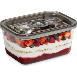 CASO Design Vakuum-Frischebehälter rechteckig schwarz 14,5 x 20 x 9,5 cm 1,5 l 3-teiliges Set