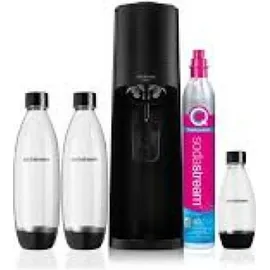 Sodastream Terra black + PET-Flasche 2 l + PET-Flache 1 l + Zylinder