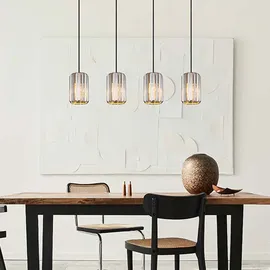 Nowa RUN 4-flg. 88 cm schwarz braun Rauch Glas Metall