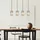 Nowa RUN 4-flg. 88 cm schwarz braun Rauch Glas Metall