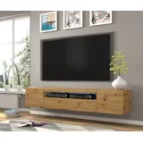 BIM Furniture Aura TV-Lowboard 200x42x37 cm Beige MDF/Spanplatte