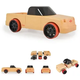 Moni Spielzeug-Auto Spielzeugautos Mini Buchenholz, verschiedene Modelle, ab 4 Jahre schwarz