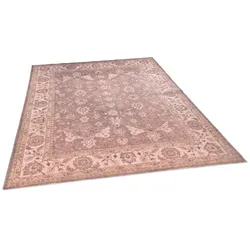 Teppich GINO FALCONE "Adara GF 122", braun, B:90cm H:3mm L:160cm, Polyester, Teppiche, Flachgewebe, Orient-Optik, Vintage Design, waschbar