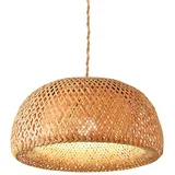 B·LED BARCELONA LED Barcelona 1-flg. Ø 45 cm Korbgeflecht