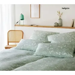 Elegante Bettwäsche Bonjour - 135x200 cm + 80x80 cm	hellgrün