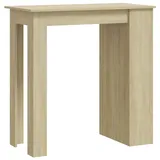 vidaXL Bartisch mit Regal Sonoma-Eiche 102x50x103,5 cm Holzwerkstoff