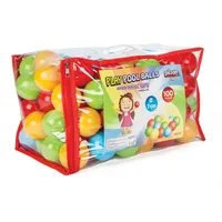 Pilsan Bällebad 06410 100 bunte Spielbälle 7 cm Durchmesser in Tasche mit Henkel