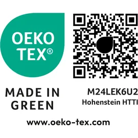 BIERBAUM Bettwäsche Biber, grau % 155x220cm, mit 1 Kissen) - 135x200cm, mit 1 Kissen