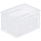 Proregal Transparenter Eurobehälter BasicLine mit Geschlossenem Griff HxBxT 12 x 15 x 20 cm 22 Liter Eurobox Transportbox