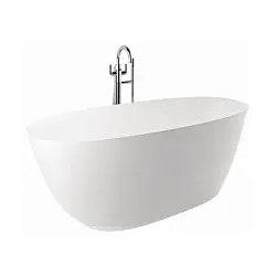 Kludi RESA O Badewanne 51BF0253 Oval, 170 x 75 x 58 cm, Ablauf enthalten Mattweiß